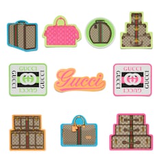 สติ๊กเกอร์ Gucci Valigeria luggage stickers