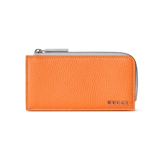 Bi-color zip card case