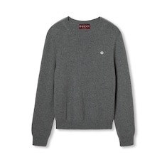 Embroidered wool cashmere jumper