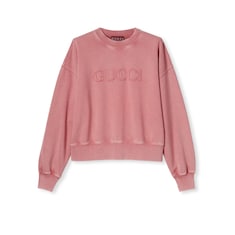 Sudadera de punto de algodón bordada