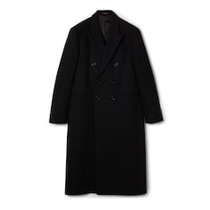 Cappotto in lana batavia con dettaglio Web