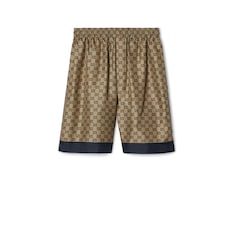 Short en twill de soie avec imprimé
