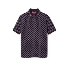 Polo de jacquard de piqué de algodón con GG