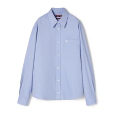 Embroidered Oxford cotton shirt