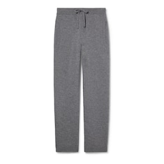 Embroidered wool knit jogging pant