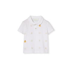 Baby-Poloshirt aus Baumwolle mit Stickerei