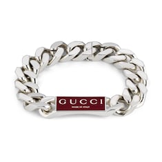 Trademark enamel chain bracelet