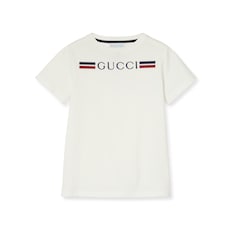 Camiseta infantil de algodón con bordado