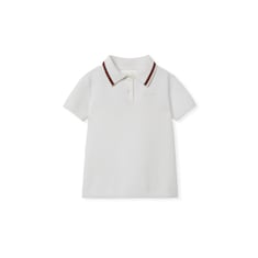 Baby embroidered cotton polo dress