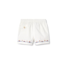 Short de algodón bordado para bebé