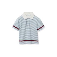 Baby embroidered cotton polo shirt