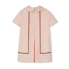 Children's cotton dress with embroidery