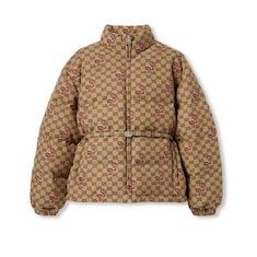 Embroidered GG canvas padded jacket