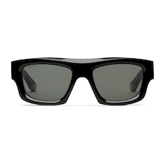 Rectangular frame sunglasses