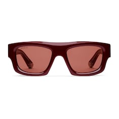 Rectangular frame sunglasses