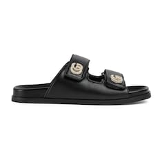 Sandales avec Double G en cristaux pour femme
