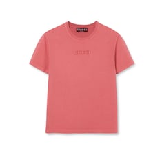 Camiseta de punto de algodón con bordado