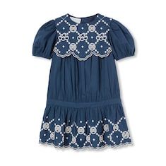 Children's embroidered cotton dress