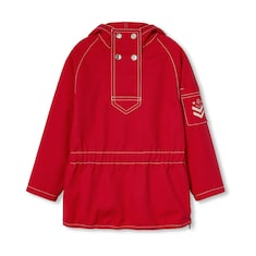 Children's embroidered hooded jacket