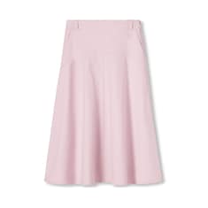 Embroidered cotton canvas delavé skirt