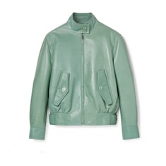 Chaqueta de piel en relieve