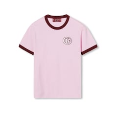 Embroidered cotton jersey T-shirt