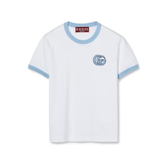 Cotton jersey T-shirt with embroidery