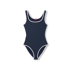 Traje de baño de rizo con GG
