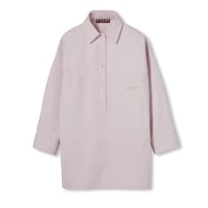 Embroidered cotton canvas shirt