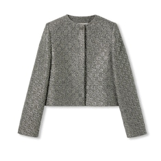 Embroidered GG wool tweed jacket