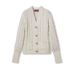 Cardigan mit Zopfmuster