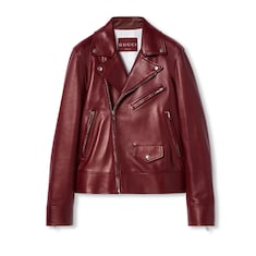 Leather biker jacket