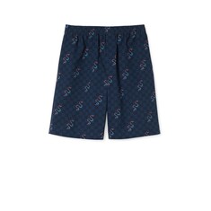 Printed cotton ripstop shorts