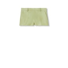 Shorts in pelle goffrata