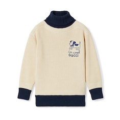 Children's embroidered cotton jumper