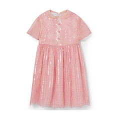 Children's embroidered lace dress