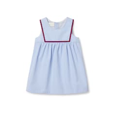 Robe pour bébé en popeline de coton brodée