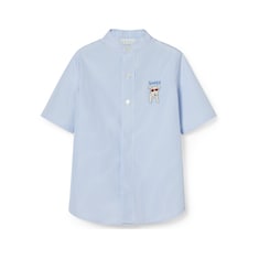 Chemise enfant en coton brodé