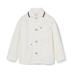 Giacca bambino in denim GG con dettaglio Web