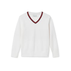 Children's embroidered cotton jumper