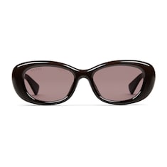 Low nose bridge oval sunglasses