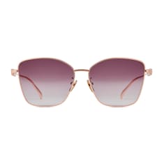 Sonnenbrille in Schmetterlingsform mit tiefem Nasensteg