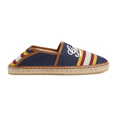 Espadrillas uomo con scritta Gucci