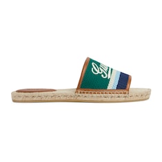 Espadrillas uomo con scritta Gucci