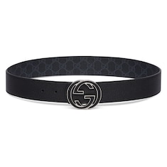 Reversible belt with Interlocking G buckle