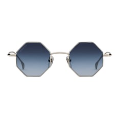 Sonnenbrille mit geometrischem Rahmen