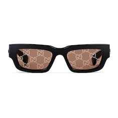 Rectangular frame sunglasses