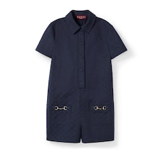 GG canvas jumpsuit with Horsebit