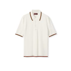 Polo en maille avec bande Web