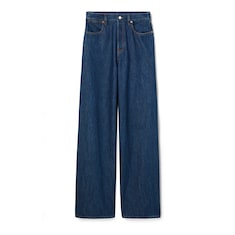 Hose aus Denim mit weitem Bein